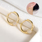 🥳HOT SALE🥳💥50% OFF! 🔥 Gold Circle Earrings with Small Ball – Hypoallergenic, Long-Lasting Shine & Perfect for Daily Wear 🌟