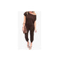 👖 LIMITED-TIME 50% OFF! ✨ Women's Off Shoulder Jumpsuit – Adjustable Waist, Soft Cotton, Tapered Cuffs, Solid Color 🍃