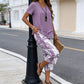 ⏳Limited-time 50% off⏰Casual Round Neck Layered Tunic Top & Wide Leg Pants Set👚👖