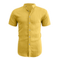 📢📢50% OFF !! ⏰ Men's Summer Stand Collar Short Sleeve Shirt – Breathable Material, Modern Fit & Ideal for Casual or Work 💼