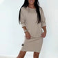 🥳2026 HOT SALE🥳💞50K+ SOLD!Women's Casual Crewneck Sweatshirt Dress