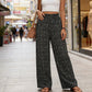 Women's Smocked High Waist Wide Leg Pants