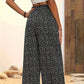 Women's Smocked High Waist Wide Leg Pants