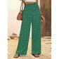 Women's Smocked High Waist Wide Leg Pants