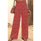 Women's Smocked High Waist Wide Leg Pants