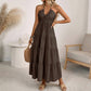 Last day – 50% OFF + free shipping on 2+ items! 🚚💨Women's Halter Neck Backless Tiered Maxi Dress