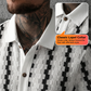 👔 50% OFF NOW! 🕶️ Men's Short Sleeve Retro Geometric Knit Shirt – Vintage Pattern & Breathable Fabric ✨