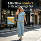 Women's Casual 2-Piece Set with Contrast Trim