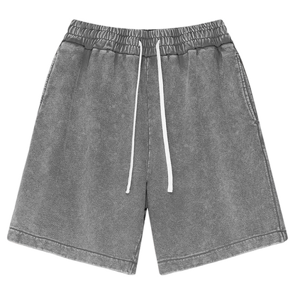 Men's Vintage Washed Cotton Blend Shorts