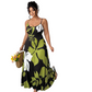 Floral Print Spaghetti Strap Maxi Dress
