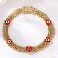 Bohemian Evil Eye & Elephant Charm Bracelet