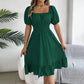 🔥 Hot sale 50% OFF🔥Summer Casual Ruffle Hem Midi Dress