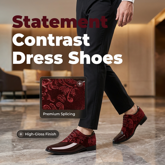 Statement Contrast Dress Shoes