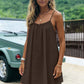 Summer Backless Spaghetti Strap Mini Dress