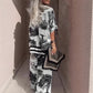 👚50% OFF NOW! 🌸 Women's Casual Printed V-Neck Set – Soft & Breathable – V-Neck Top & Long Pants 🍃