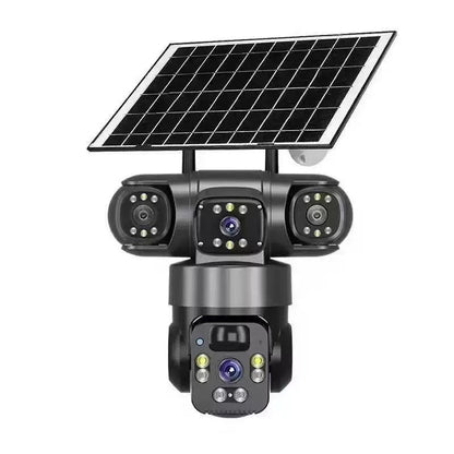 📢📢50% OFF !!!⏰6K 9MP Outdoor Wi-Fi Security Camera | 10x Zoom, 3 Lenses, 360° PTZ | IP66 Waterproof, Color Night Vision, Two-Way Audio, Motion Tracking