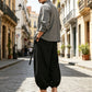 Men's Casual Harem Pants with Elastic Ankles