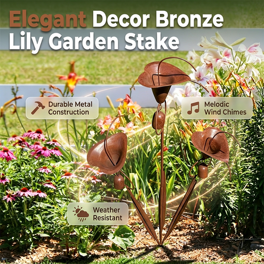 🔥BUY MORE SAVE MORE🔥Calla Lily Garden Stake with Bell Chimes