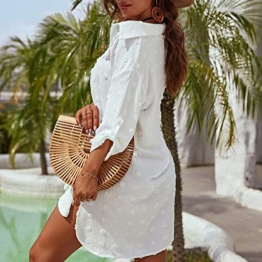 Limited time 50% OFF ⏰🔥Women's Casual Oversized Jacquard Chiffon Shirt