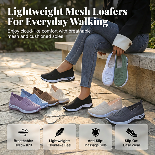 📢📢50% OFF !! ⏰Women's Breathable Mesh Slip-On Shoes