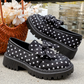 📢📢50% OFF !! ⏰Women's Polka Dot Bow Platform Loafers