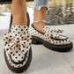 📢📢50% OFF !! ⏰Women's Polka Dot Bow Platform Loafers