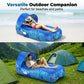 Effortless Inflation Air Lounger with Sunshade