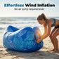 Effortless Inflation Air Lounger with Sunshade
