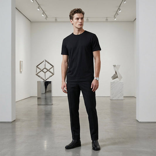 💐50% OFF ! Men's Classic Crew Neck T-Shirt – Easy Care, Holds Shape 🧼💪【Limited Offer】