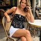 🌸 LIMITED-TIME 50% OFF! ✨ Asymmetrical Tube Top – Strapless, Smocked, Bohemian ✨