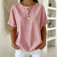 🥳SUMMER HOT SALE🥳💞50K+ SOLD!💥50% OFF! 🔥Women's Casual Striped Henley Shirt