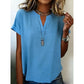 📢📢50% OFF !! ⏰Women's Casual V-Neck Short Sleeve Top
