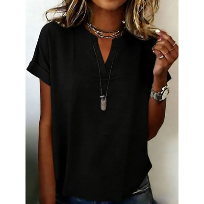 📢📢50% OFF !! ⏰Women's Casual V-Neck Short Sleeve Top