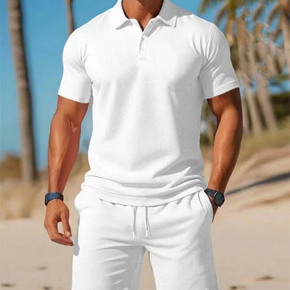 🎁2026 New Arrivals 50% OFF💥Men's Summer 2-Piece Polo & Shorts Set
