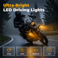 📢📢50% OFF !! ⏰Dual-Color LED Motorcycle Spotlight