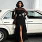 🌹 LIMITED-TIME 50% OFF! ✨ Women's Bell Sleeve Maxi Dress – Sheer, High-Slit, Elegant ✨