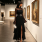 🌹 LIMITED-TIME 50% OFF! ✨ Women's Bell Sleeve Maxi Dress – Sheer, High-Slit, Elegant ✨