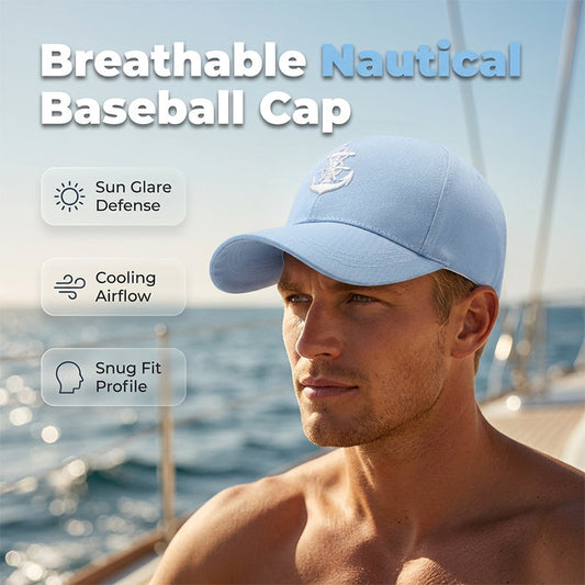 3D Anchor Embroidered Baseball Cap