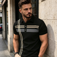 🎁New Arrival 50% OFF💥Men's Striped Short Sleeve Collared Top🌿