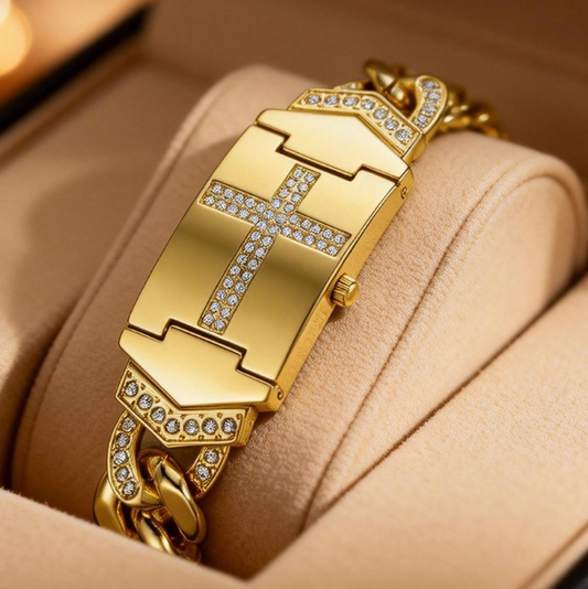 💐54% OFF ! Crystal Cross Watch – 2026 New Arrival, Modern & Bold Design 🎆🆕【Limited Offer】
