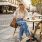 ⏳Time-Limited Special⏰Women's Floral Print Straight-Leg Jeans