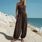 📢📢50% OFF !! ⏰Women's One-Shoulder Top and Wide-Leg Pants Set