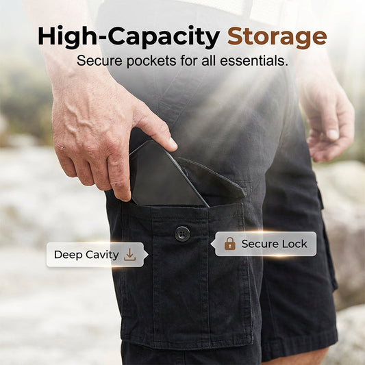 🩳 LIMITED-TIME 50% OFF! ✨ Men's Tactical Work Shorts – Multi-Pocket, Knee-Length, Durable ✨