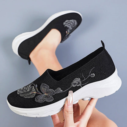 🌿✨Women's Breathable Flyknit Slip-On Shoes