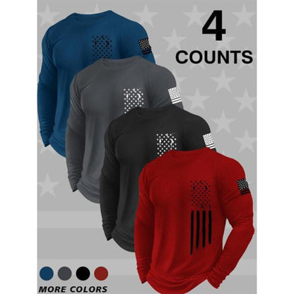 👕 LIMITED-TIME 50% OFF! ✨ Men's Long-Sleeve Graphic Tee – Ergonomic Fit, 5 Colors, S-5XL 🍂