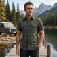 👔 LIMITED-TIME 50% OFF! 🍂 Men's Casual Plaid Short Sleeve Shirt – Classic Pattern, Relaxed Fit, Breathable Comfort ✨