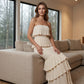 👗 LIMITED-TIME 50% OFF! 💫 Women's Strapless Tiered Ruffle Smocked Dress – Elegant, Flattering, Versatile Occasion Wear ✨