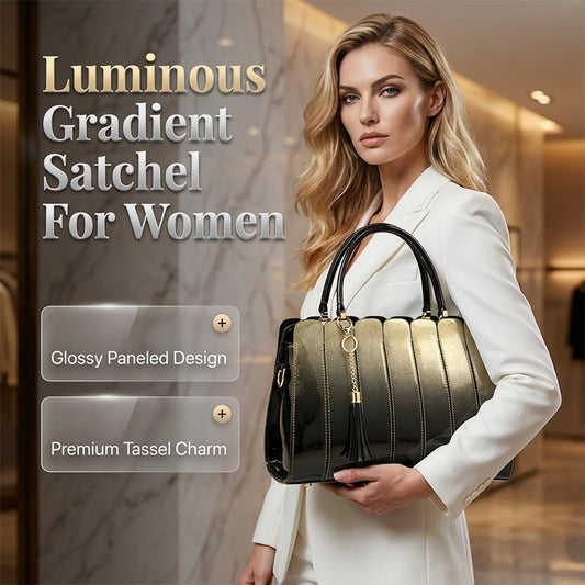 🏆LAST DAY SALE 50% OFF🔥Women's Glossy Gradient Satchel Bag