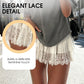 🎁New Arrival 55% OFF💥Chic Pleated Lace Trim Mini Skirt