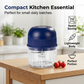 ⏳Last Day Special Price:£12.99!!!⏰Mini Electric Garlic Chopper Press with Container & 💕Food processor💕
